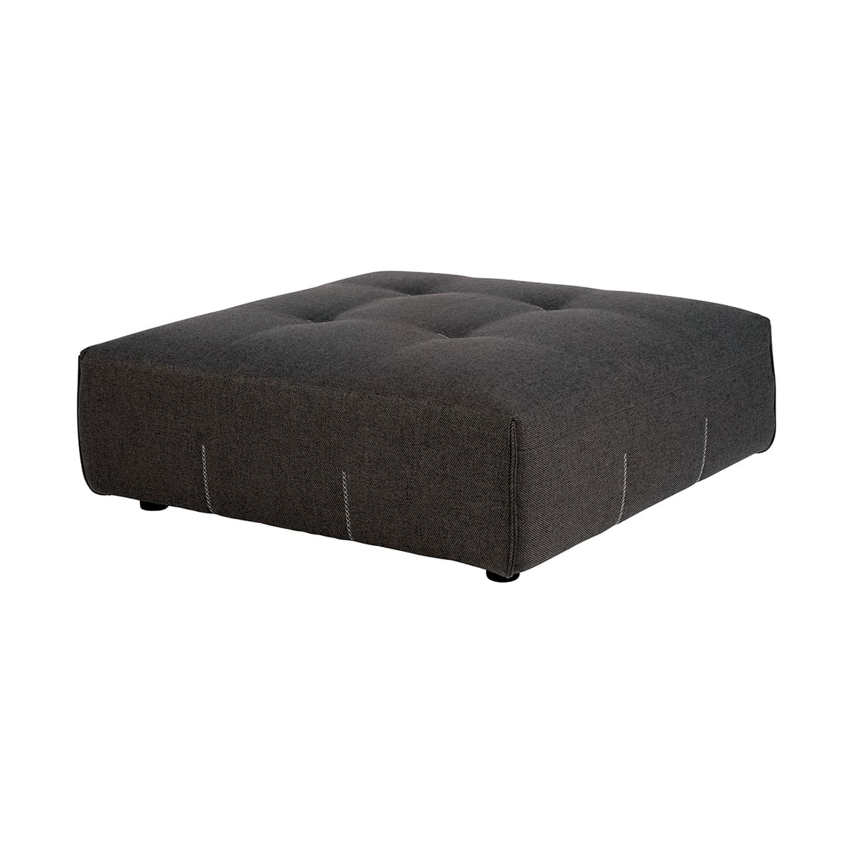 Klosed Dark Grey Ottoman - 2