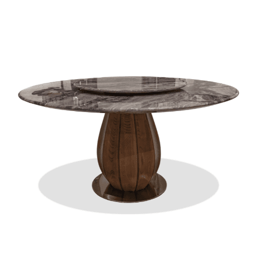 Lammah 8 Seater Round Dining Table - View 1