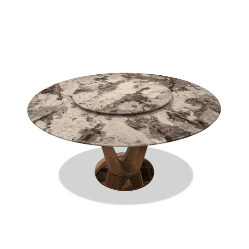 Wasl 8 Seater Round Dining Table - 2