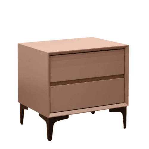 Modern Leather Nightstand - 2
