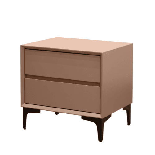 Modern Leather Nightstand - 3