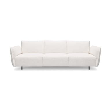 Ajniha Gather in style around this four-seater sofa, blending deep, cushioned comfort with a timelessly elegant frame crafted for the discerning ho