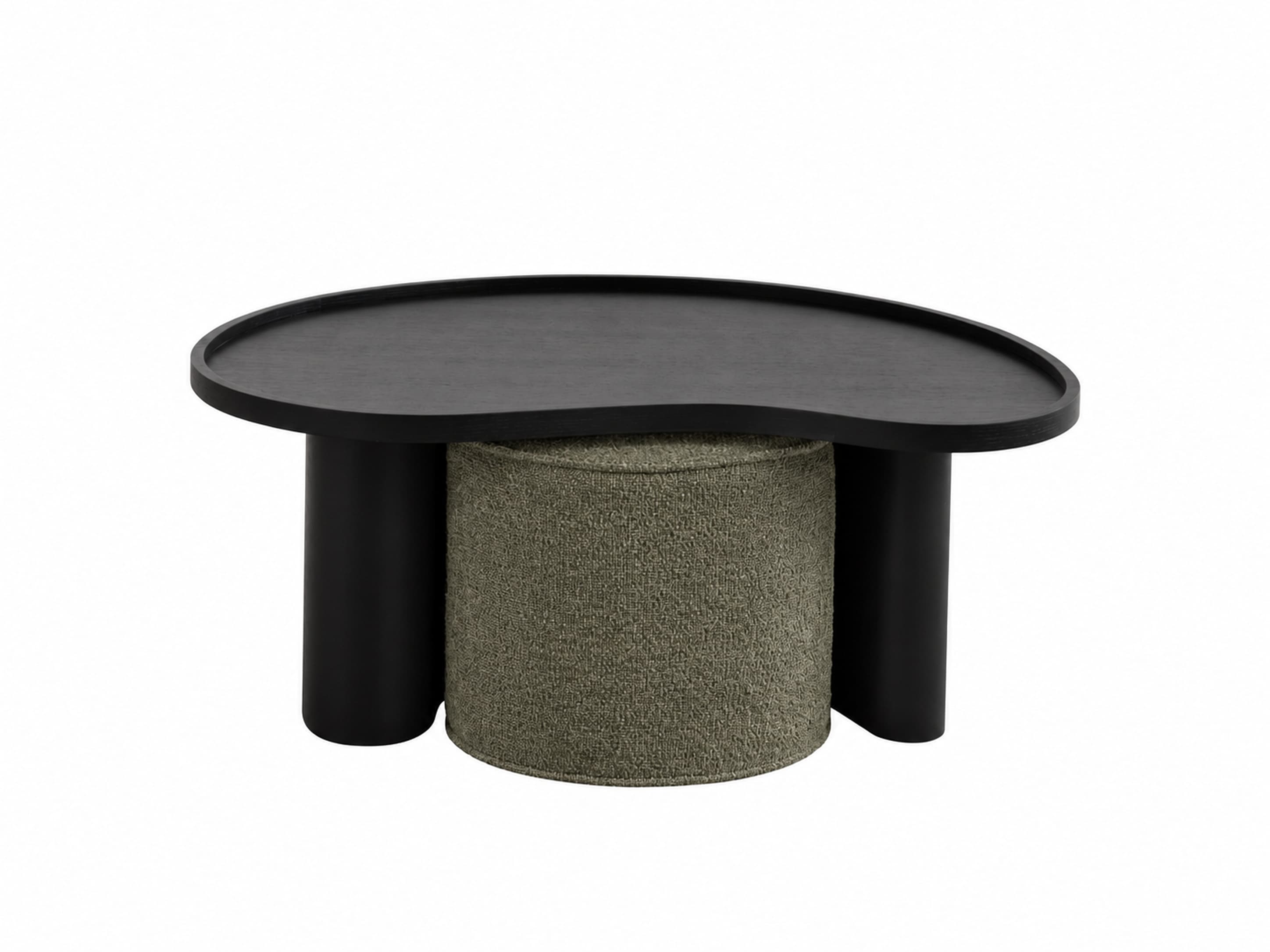 Bean Coffee Table - Green Ottoman