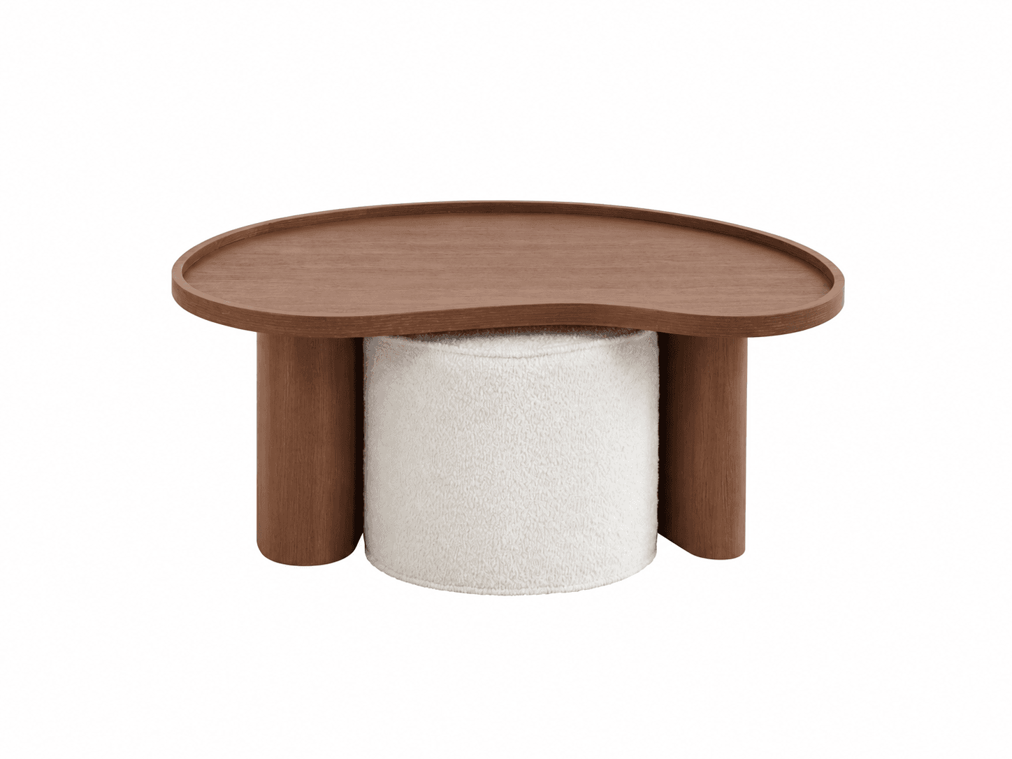 Bean Coffee Table - Beige Ottoman