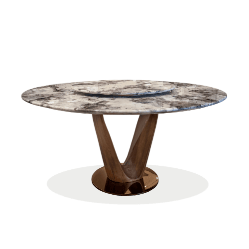 Wasl 8 Seater Round Dining Table - View 1